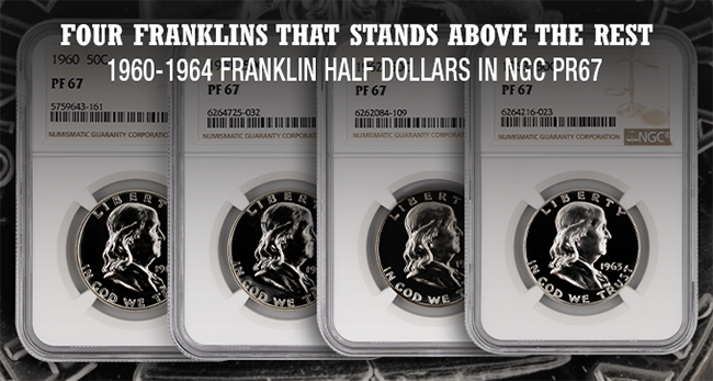 1960-1964 Franklin Half Dollar - Proof - NGC 67