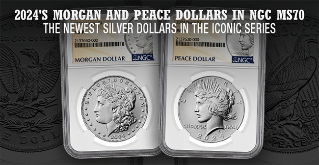 2024 Morgan and Peace Silver Dollars