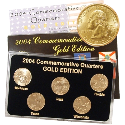 2004 Quarter Mania Uncirculated Set - Gold - P Mint