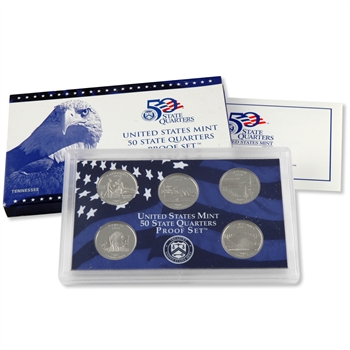 2005 US Proof Set - 5 pc ( State Quarters )