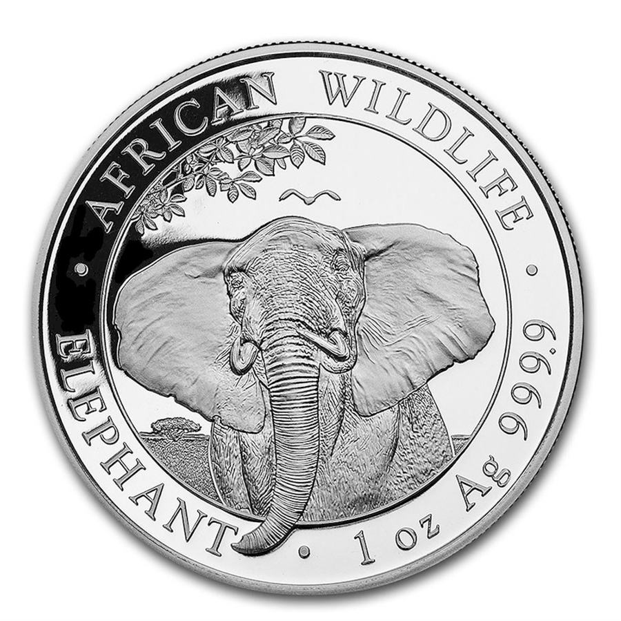 2021 Somalia 1 oz Silver Elephant - Uncirculated