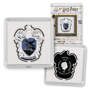 RAVENCLAW HOUSE CREST Harry Potter 1 Oz Silver Coin 2$ Niue 2021