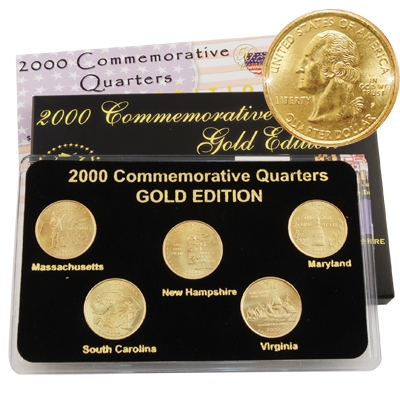 2000 Quarter Mania Uncirculated Set - Gold - P Mint
